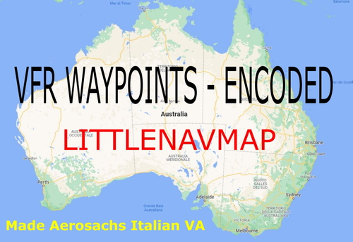 AUSTRALIA VFR WAYPOINTS for LittleNavMap