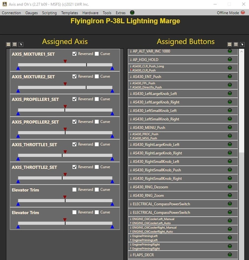 AxisAndOhs macros and button assignments for the FlyingIron Lockheed P-38L Lightning