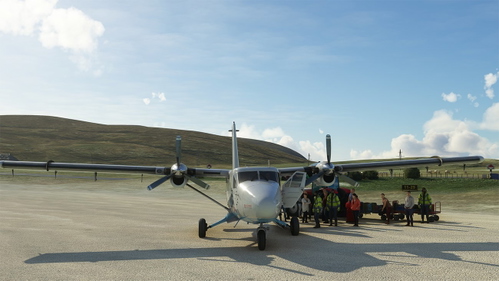Barra airport decoration