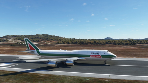 Boeing 747-8 BCF Alitalia Cargo System 4K [No mirroring]