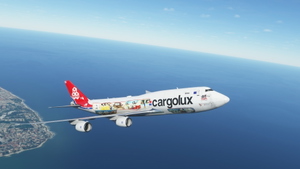 Boeing 747-8 BCF Cargolux 45 Years 4K [No mirroring] thumbnail 8