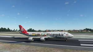Boeing 747-8 BCF Cargolux 45 Years 4K [No mirroring] thumbnail 2