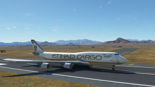 Boeing 747-8 BCF Etihad Cargo 4K [No mirroring]