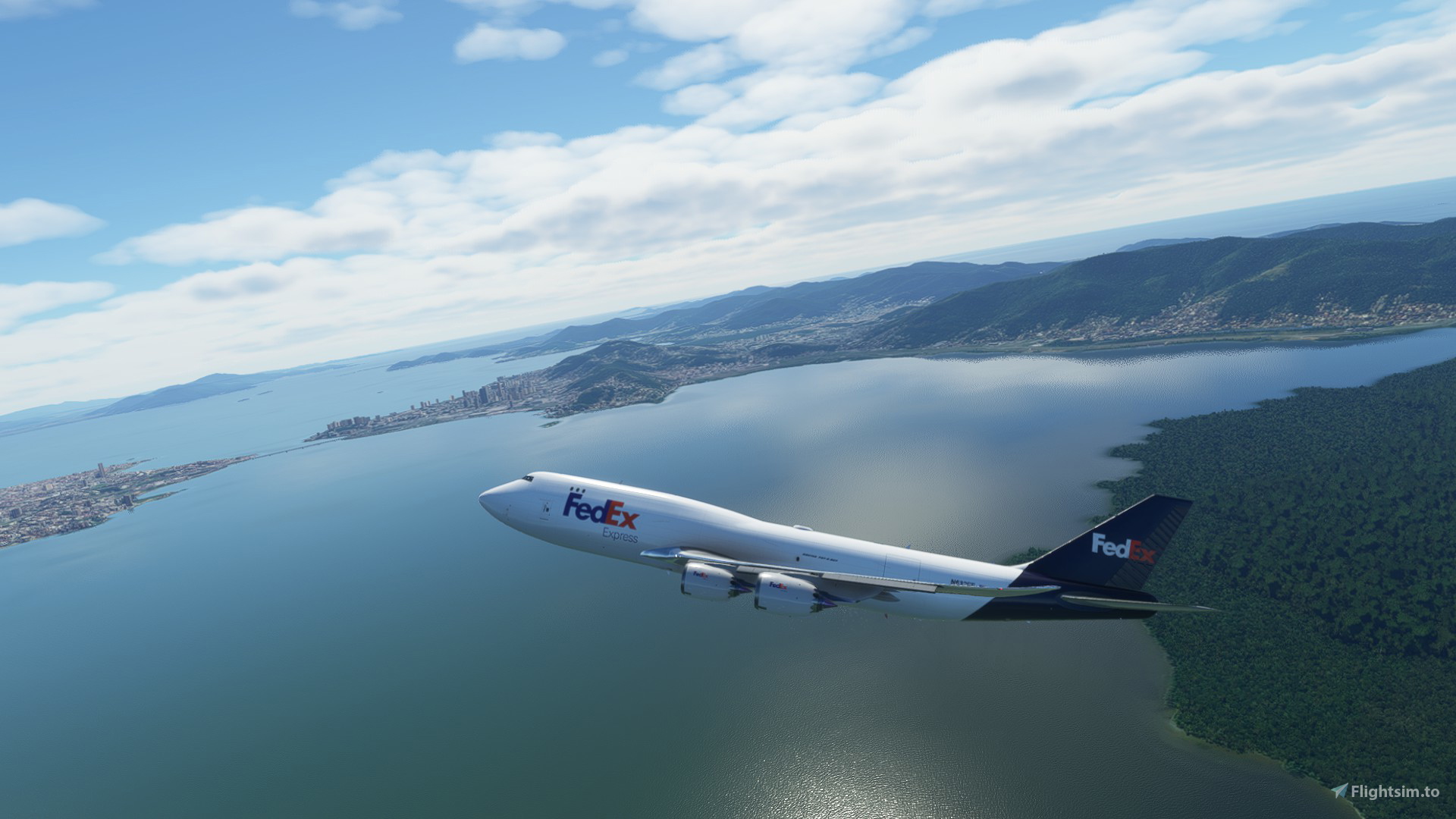 Boeing 747-8 BCF Fedex Cargo 4K [No mirroring] のために