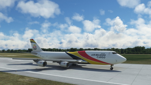 Boeing 747-8F Air Belgium Cargo 4K [No mirroring]