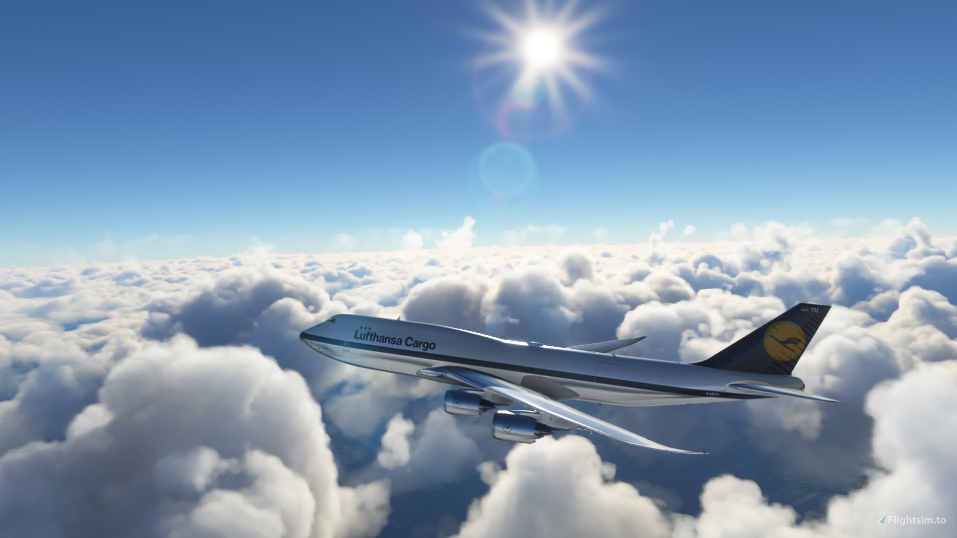 航空写真集 Boeing 747-8F Lufthansa Cargo Old D-ABYU 4K [No mirroring