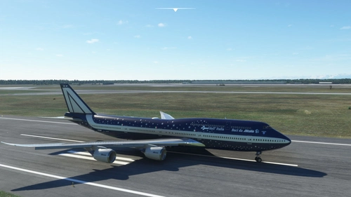 Boeing 747-8i Alitalia Baci Perugina 4K [No mirroring]