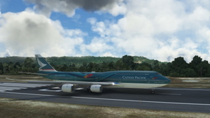 Boeing 747-8i Cathay Pacific Asia's World City 4K [No mirroring] thumbnail 2