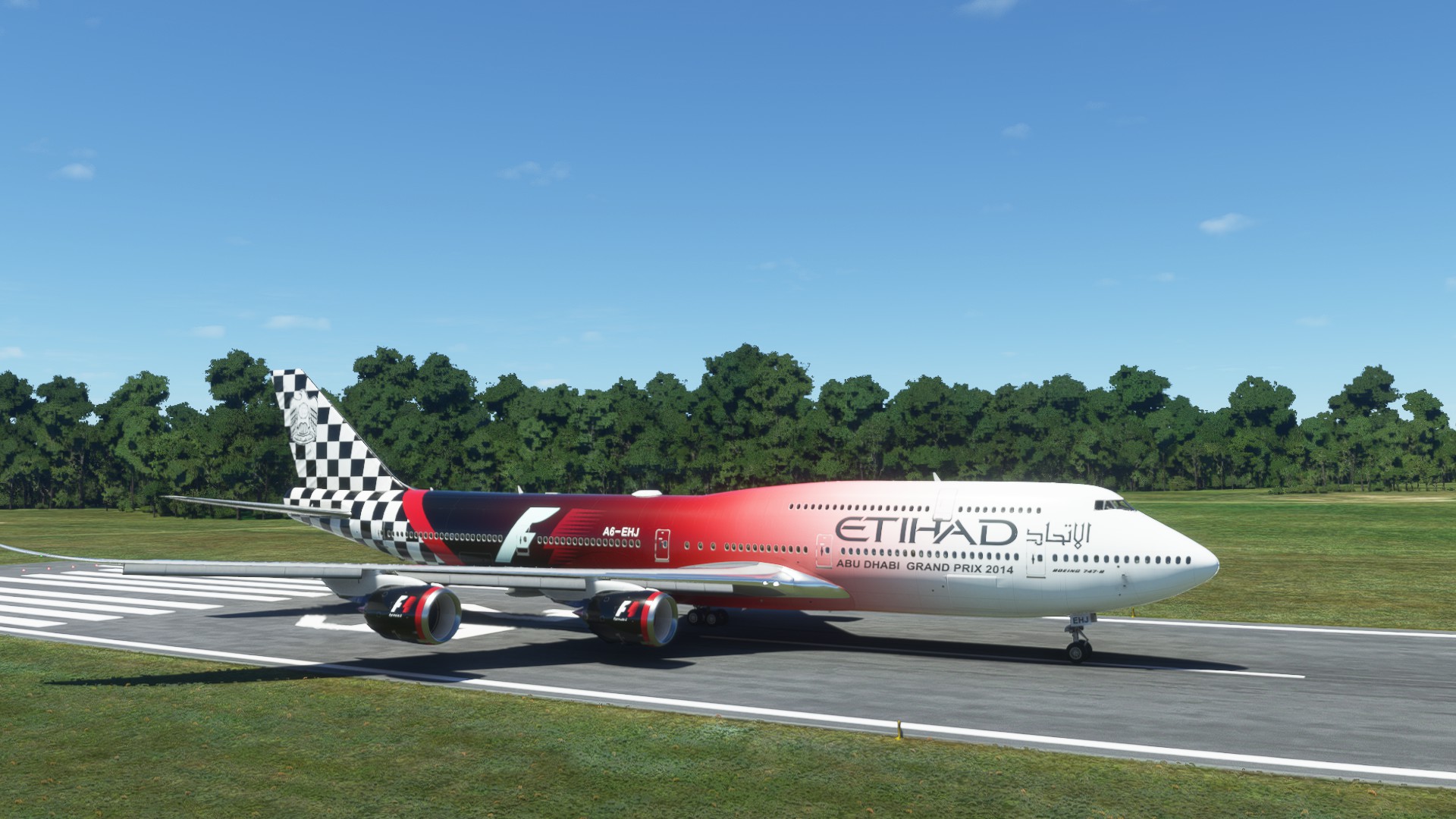 Boeing 747-8i Etihad F1 4K [No mirroring] - Image 1