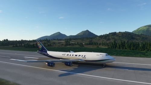 Boeing 747-8 BCF Olympic Air New Cargo 4K [No mirroring]