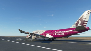 Boeing 747-8i Qatar Fifa World Cup 2022 4K [No mirroring] thumbnail 3