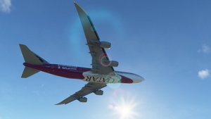 Boeing 747-8i Qatar Fifa World Cup 2022 4K [No mirroring] thumbnail 5