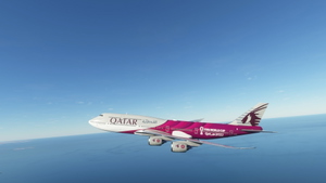 Boeing 747-8i Qatar Fifa World Cup 2022 4K [No mirroring] thumbnail 7