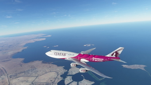 Boeing 747-8i Qatar Fifa World Cup 2022 4K [No mirroring] thumbnail 10