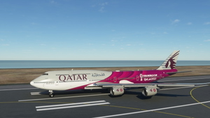 Boeing 747-8i Qatar Fifa World Cup 2022 4K [No mirroring] thumbnail 2