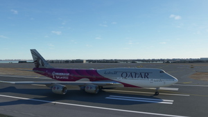 Boeing 747-8i Qatar Fifa World Cup 2022 4K [No mirroring] thumbnail 1