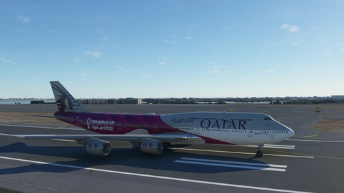 Boeing 747-8i Qatar Fifa World Cup 2022 4K [No mirroring]