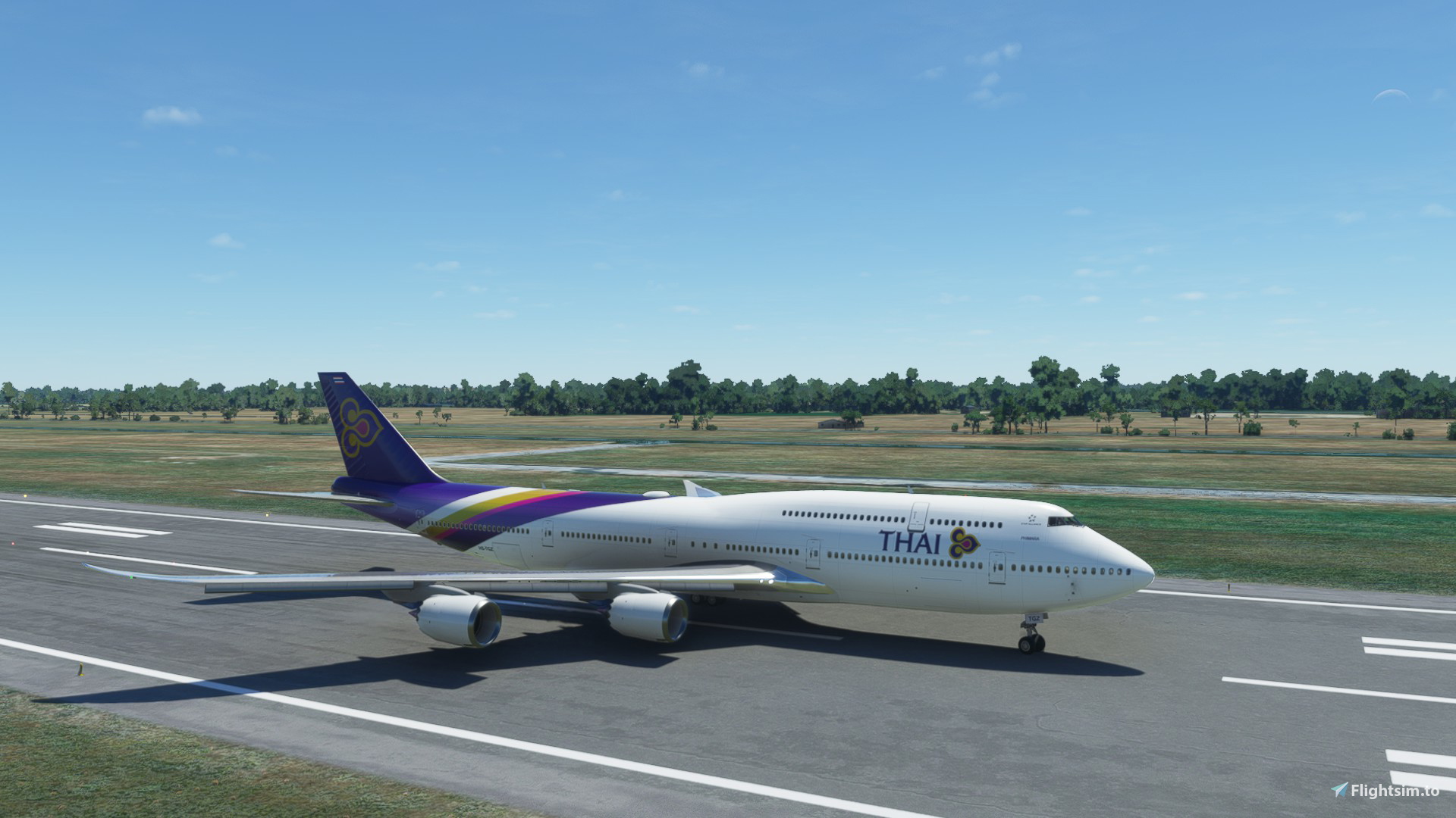 Boeing 747-8i Thai AirWays 4K [No mirroring] - Image 1