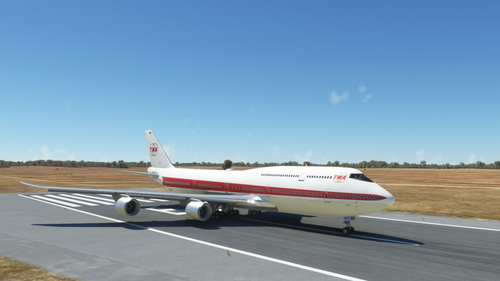 Boeing 747-8i TWA Twin Globe 4K [No mirroring]