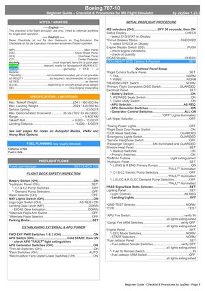 Boeing 787-10 Dreamliner - Guide Checklist & Procedures  thumbnail 2