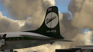 Cathay Pacific Airways DC-6B (VR-HFG) thumbnail 7