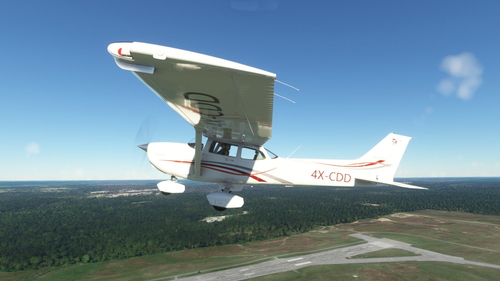Cessna 172 classic 4X-CDD livery
