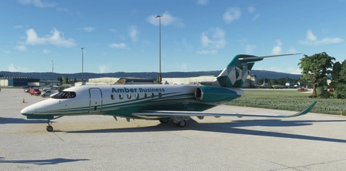 CITATION LONGITUDE AMBER VIRTUAL AIRLINES white