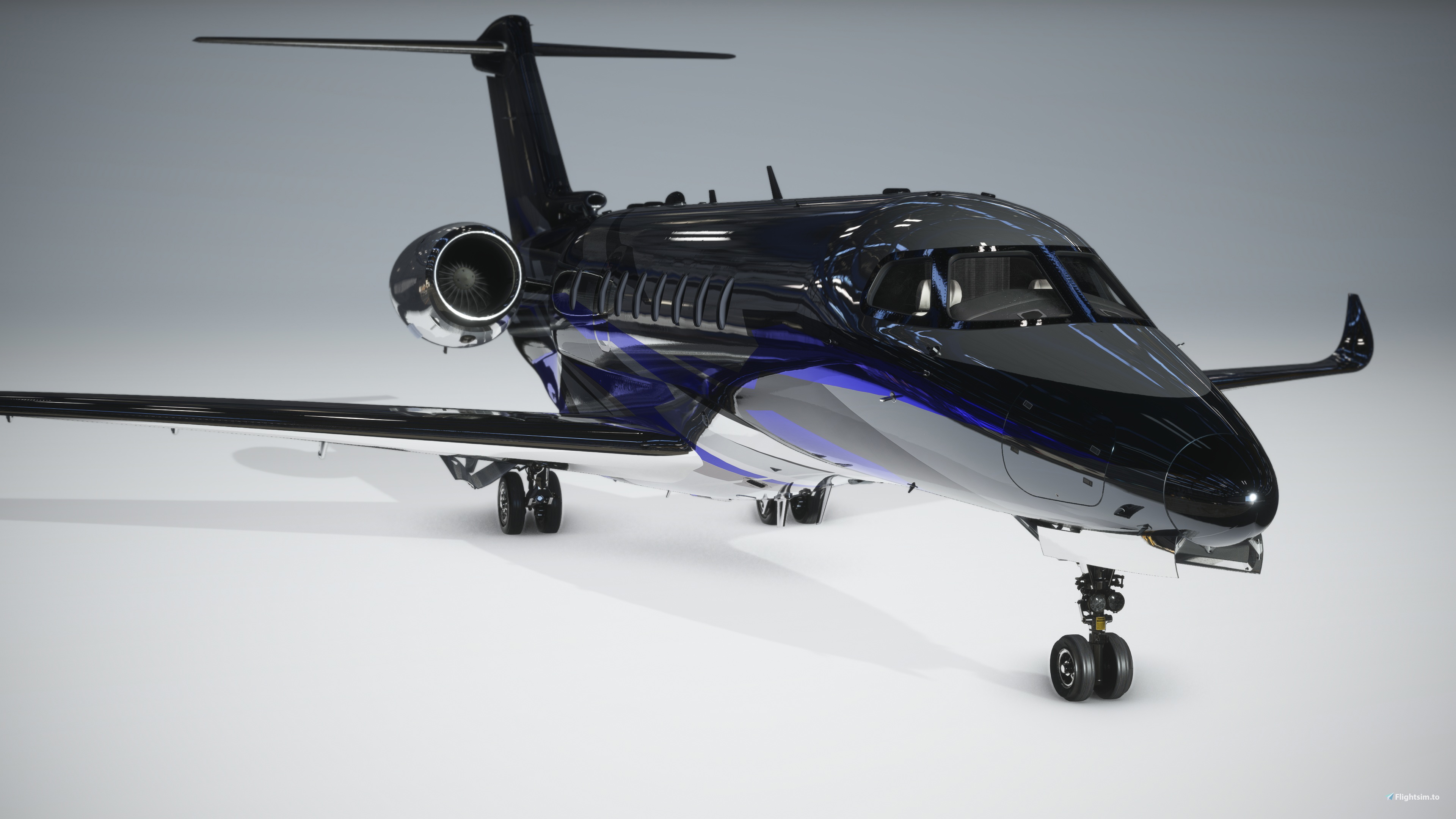CITATION LONGITUDE LUXURY BLUE LIVERY(CHROME) 8K - Image 1