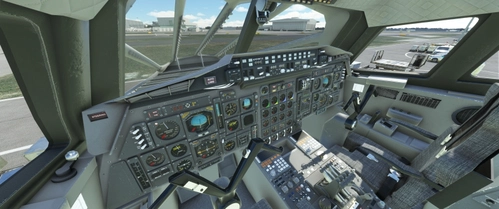 Concorde - Cockpit Repaint (grey/black & less wear)