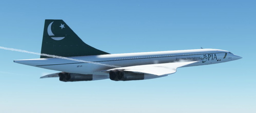 Concorde - PIA Pakistan International Airlines livery (4K)
