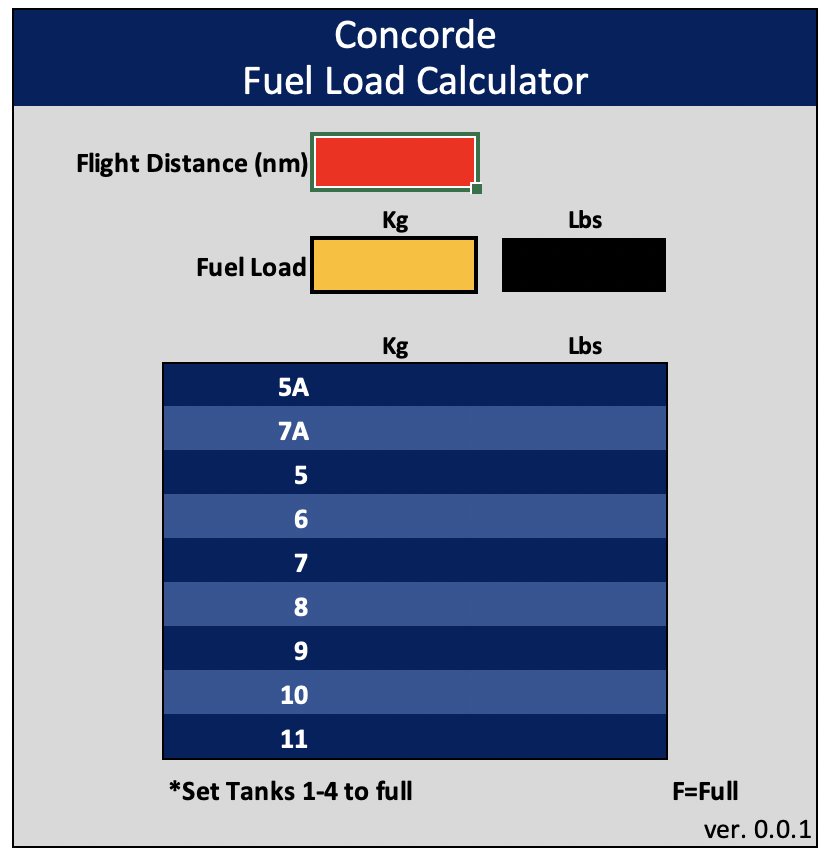 Concorde Simple Performance Calculation Tool - Image 1