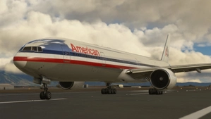 CS 777-300ER American Airlines "Bare metal" livery thumbnail 4