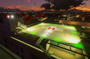 Roof top helipad at the university hospital in Erlangen (now with spawn point) thumbnail 3