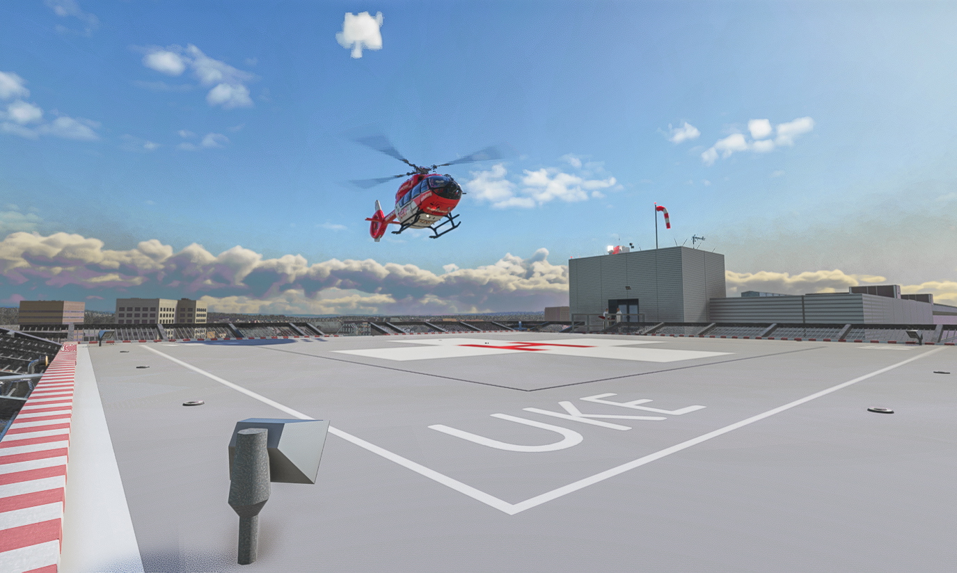 Roof top helipad at the university hospital in Erlangen (now with spawn point) - Image 1