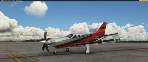 DAHER TBM 930 RED FICTIONAL LIVERY
