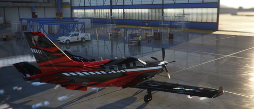 DAHER TBM RED LIVERY
