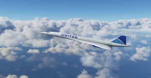 DC Design Concorde United Airlines "2019 livery" "big logo"