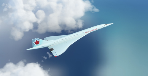  DC Designs Concorde Air Canada "2005 livery" "Ice Blue"