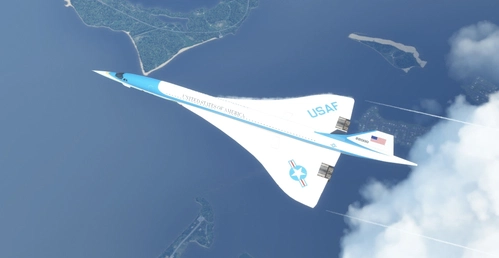 DC Designs Concorde Air Force One / US Air Force / USAF