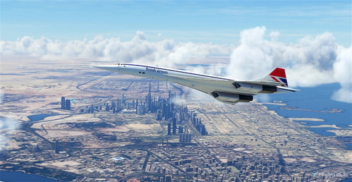  DC Designs Concorde British Airways "G-BOAB" "1984 livery"
