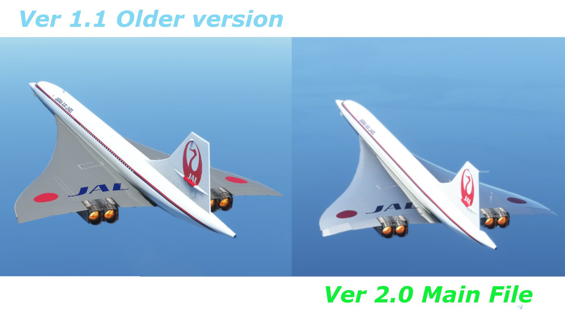 マルコ　ヴィンテージConcorde エアライン60s DC Designs Concorde JAPANAIRLINES-1965 for Microsoft Flight