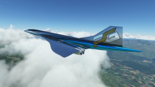 DC DESIGNS CONCORDE PEACHY GAMING LIVERY (REQUESTED)