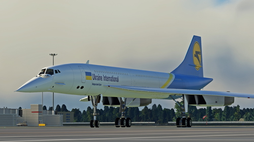 DC Designs Concorde | Ukraine International Airlines Livery (Fictional)