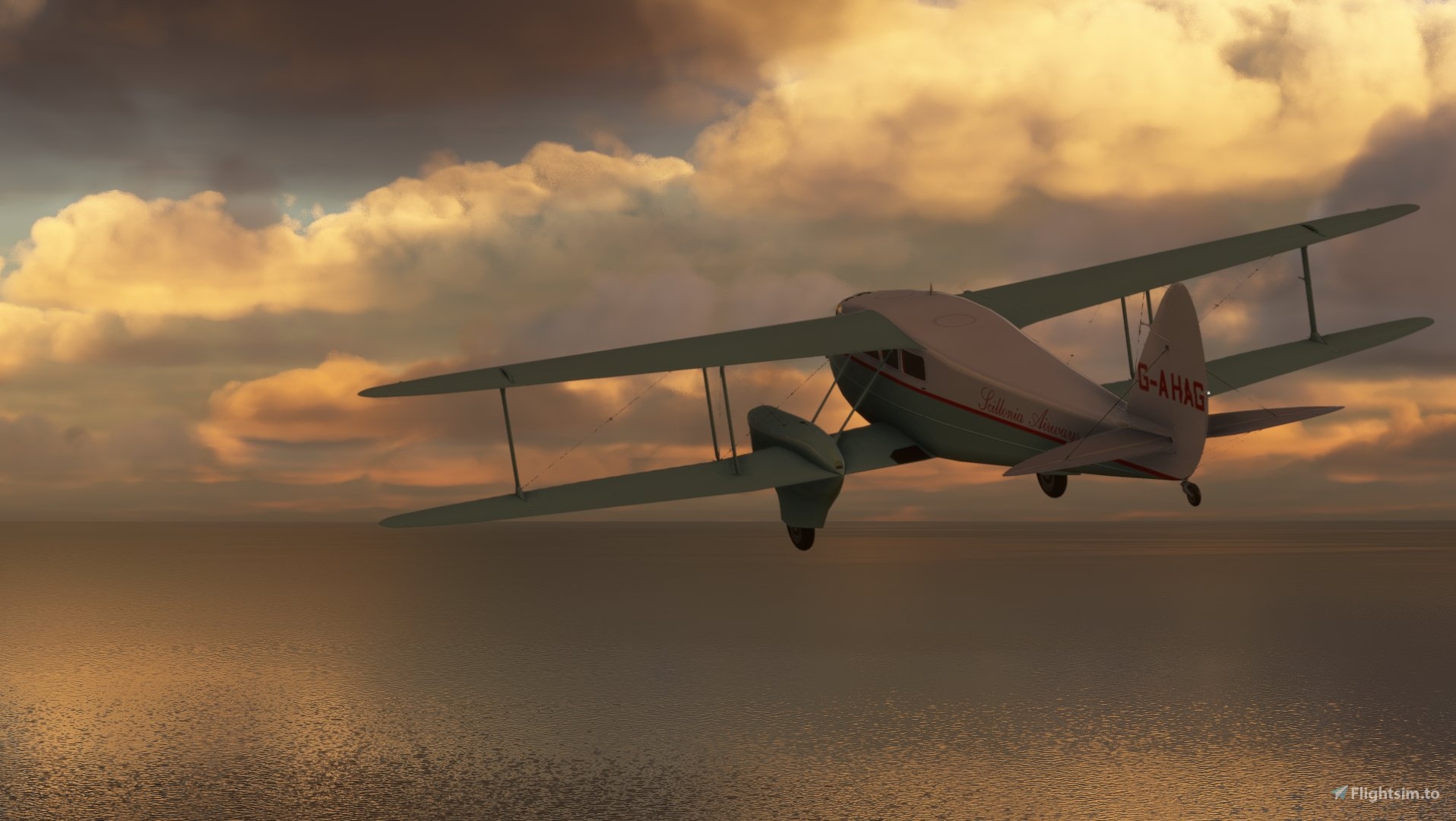 De Havilland DH-89 Dragon Rapide G-AHAG Scillonia Airways for Microsoft  Flight Simulator | MSFS