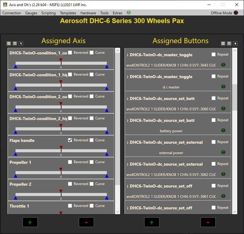 DHC-6 Twin Otter scripts for Lorby's Axis And Ohs (AAO)