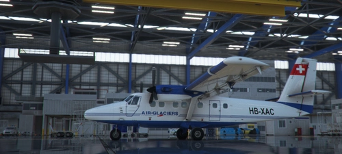 Aerosoft – Twin OtterDHC6_300_WC-Schweizerische_Air Glaciers  HB-XAC Cargo 