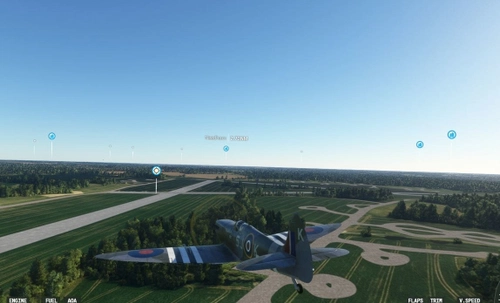 EG39 Thorpe Abbotts, Home of the USAAF 100th Bomb Group Updater with scenery