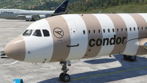 [A32NX] FBW A320 Condor new Livery 2022 Beige Stripe 8K thumbnail 8