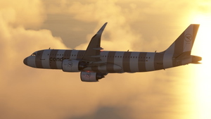 [A32NX] FBW A320 Condor new Livery 2022 Beige Stripe 8K thumbnail 7