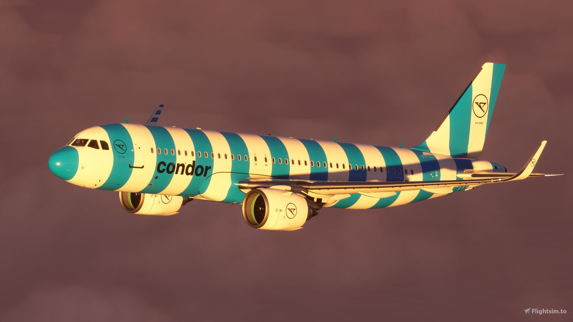 [A32NX] FBW A320 Condor new Livery 2022 Blue Stripe 8K - Image 1